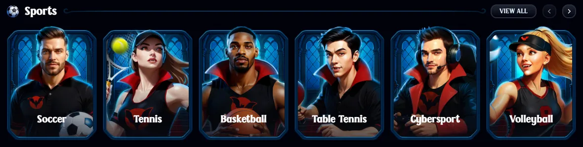 dracula casino sports